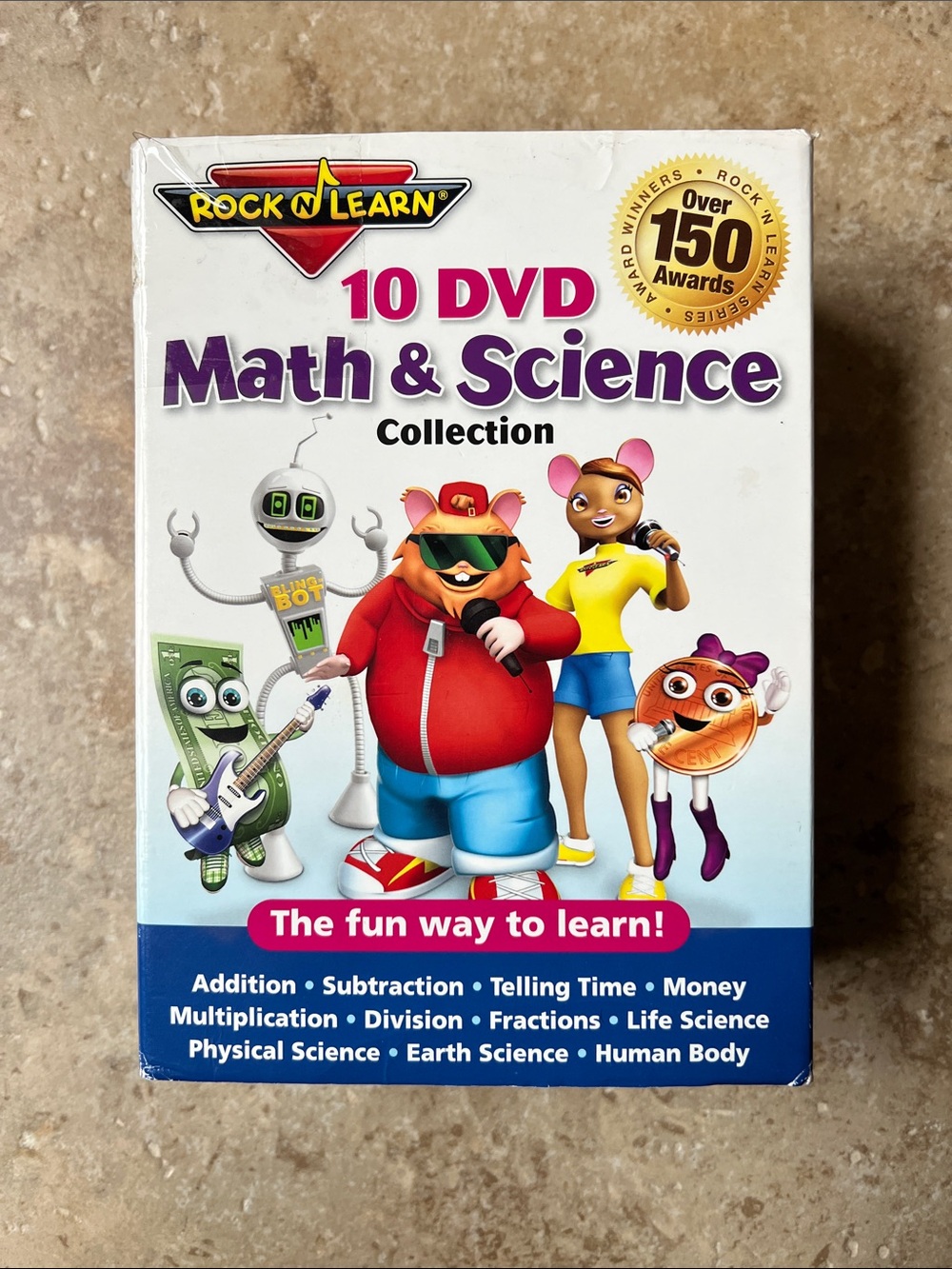 Math & Science 10-DVD Collection - Purple & White